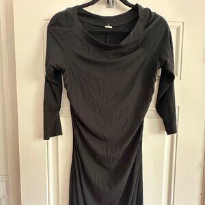 Three Dots brand 3/4 sleeve black dress